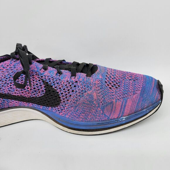 Nike Flyknit Racer 526628-400 Mens Multicolor Running Shoes Size US 15 EUR 49.5 - Picture 10 of 16